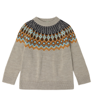 FUB Ullarpeysa Fair Isle oat