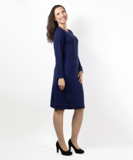 Safa Ullarkjóll dökk blár