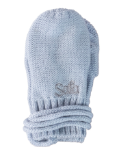 Safa Vettlingar með bandi ljós bláir