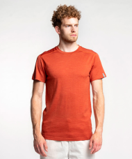 Safa Ull/bambus Stuttermabolur rauð/appelsínugulur