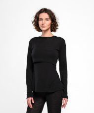 Safa Brjóstagjafabolur svartur