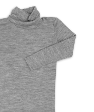 Engel Ull/silki Rúllukragabolur ljósgrár