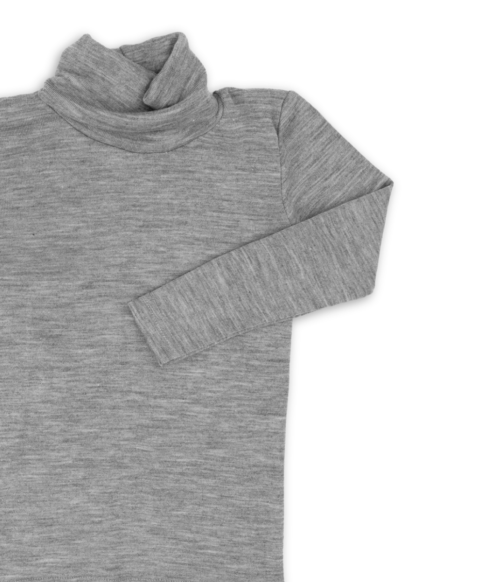 Engel Ull/silki Rúllukragabolur ljósgrár