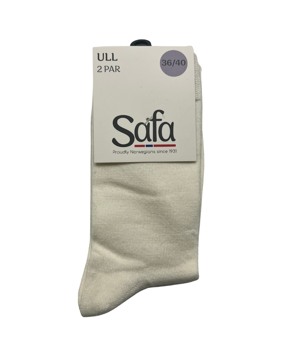 Safa Ullarsokkar 2pk ullarhvítir