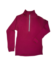 Janus Ullarbolur með rennilás fjólublár