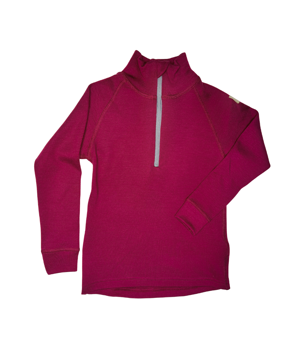 Janus Ullarbolur með rennilás fjólublár