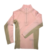 Safa Ull/bambus Bolur með rennilás ljós bleikur