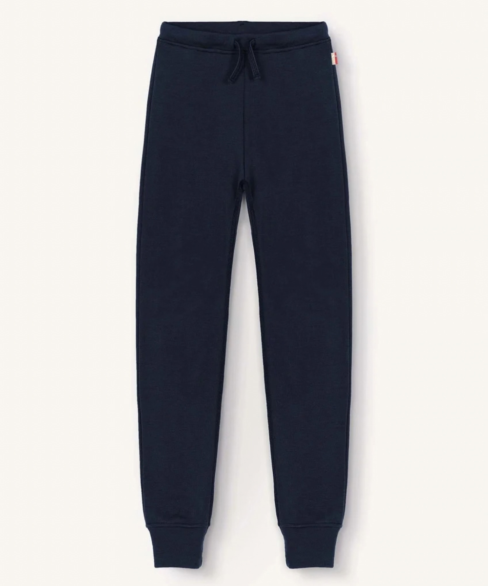 Janus Merino Kids AirWool Joggingbuxur dökkbláar