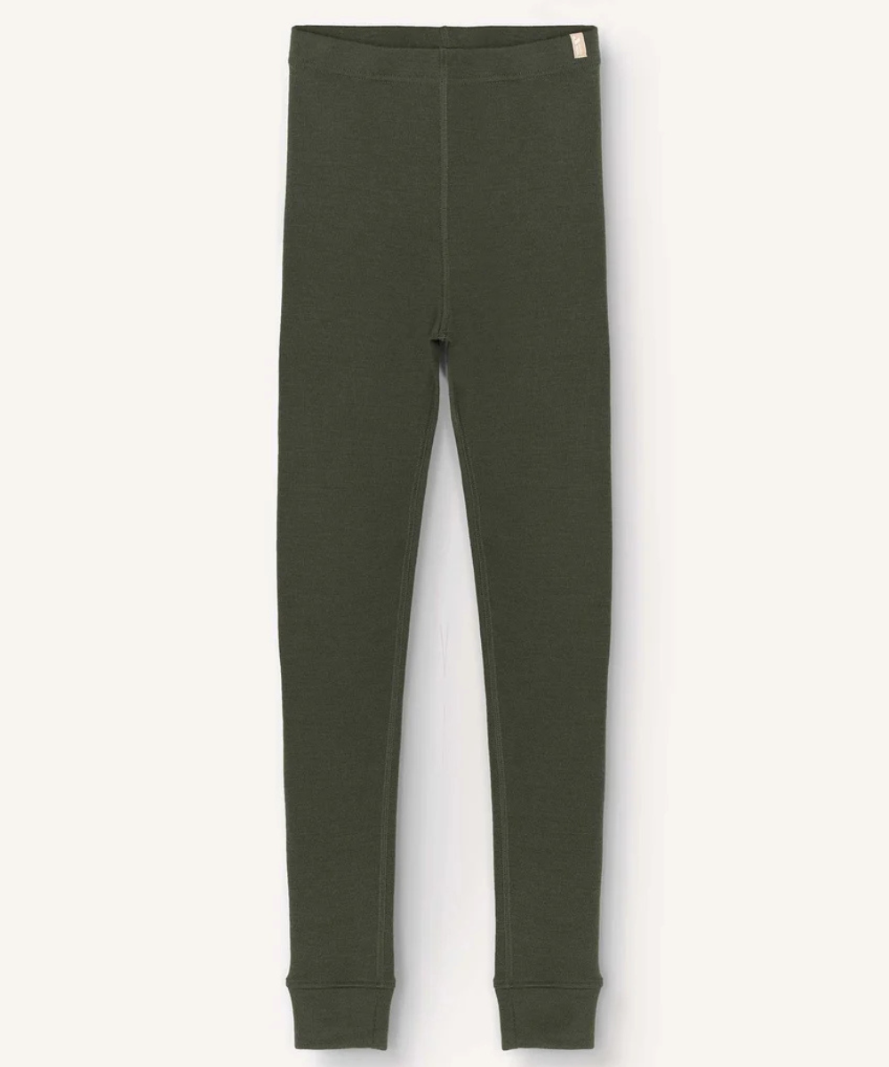 Janus Merino Kids AirWool Leggings grænar