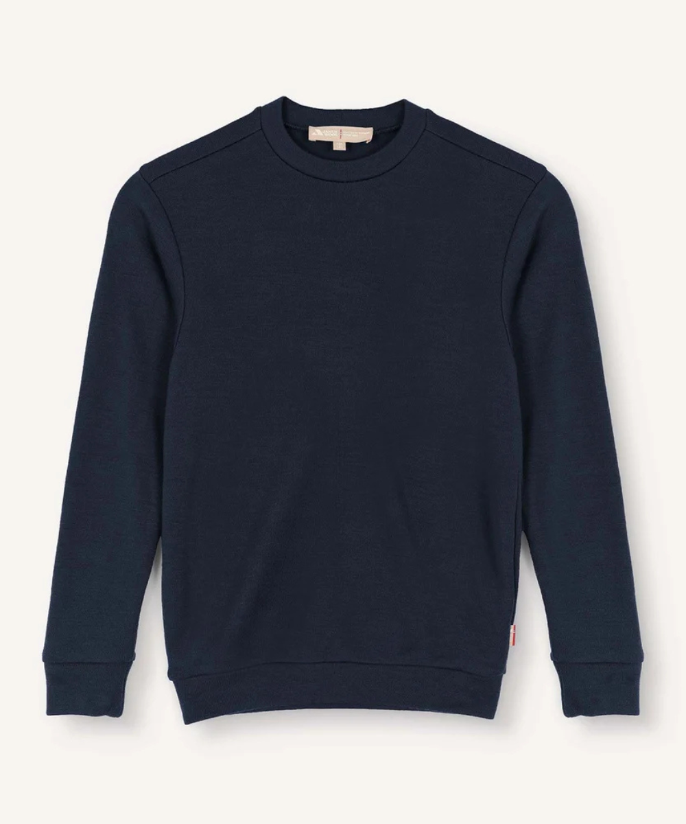 Janus Merino Kids AirWool College Peysa dökkblá