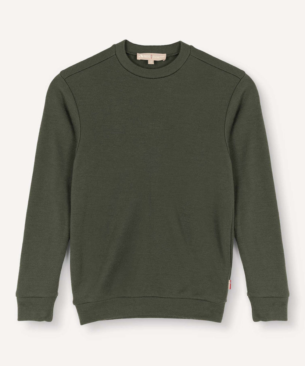 Janus Merino Kids AirWool College Peysa græn