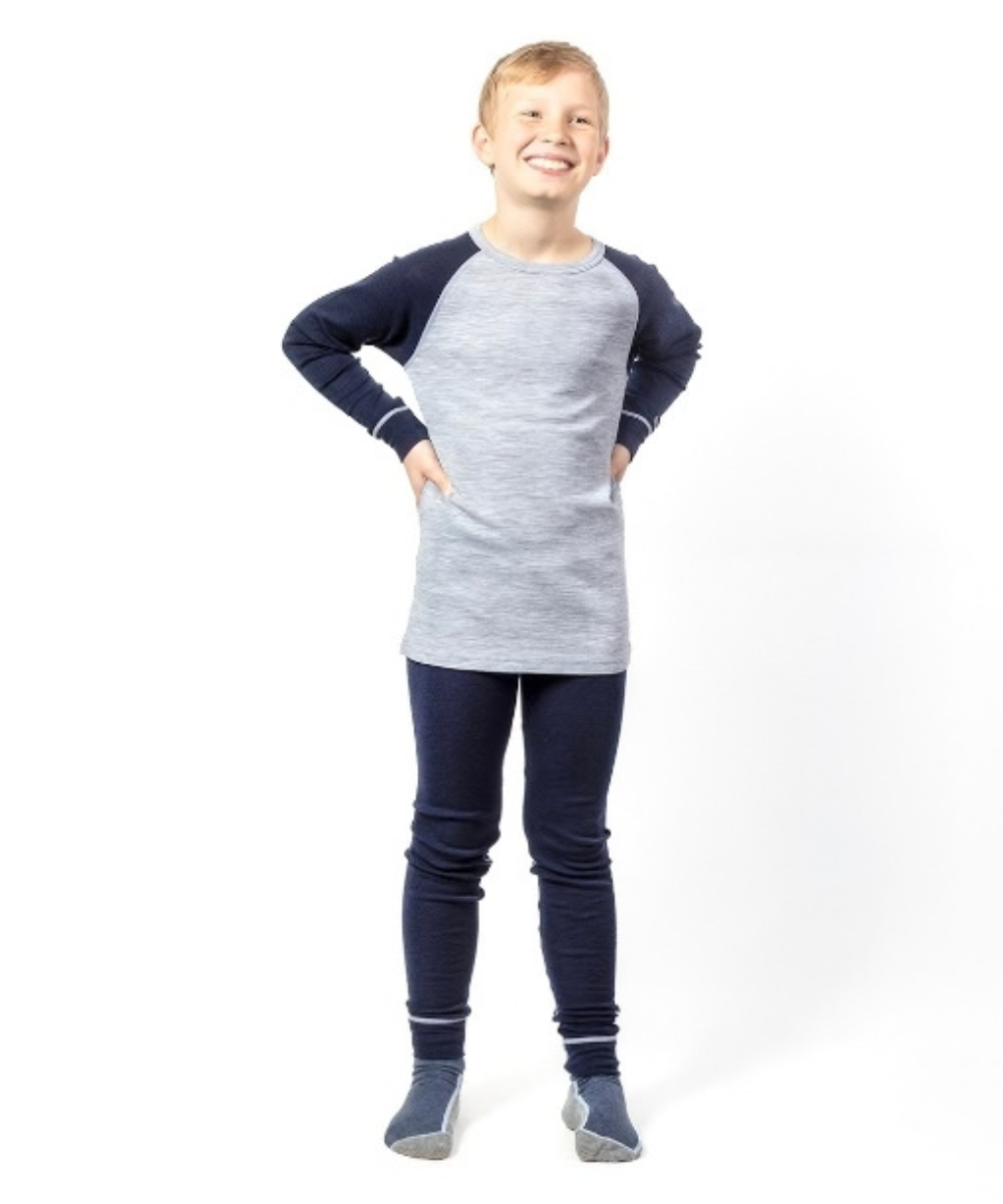Safa Ull/Tencel Bolur dökkblár/grár