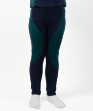 Safa Ull/Bambus Leggings dökkbláar/grænar