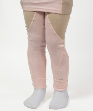 Safa Ull/Bambus Leggings ljósbleikar/drapplitaðar