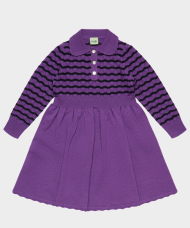 FUB Pointelle Kjóll violet
