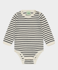 FUB Ullarsamfella röndótt ecru/navy
