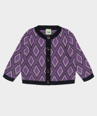 FUB Hneppt Ullarpeysa Harlekin navy