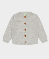 FUB Hneppt Ullarpeysa grey